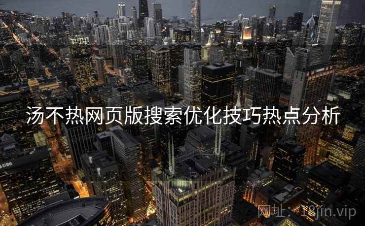 汤不热网页版搜索优化技巧热点分析