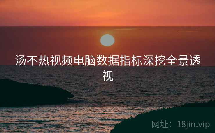 汤不热视频电脑数据指标深挖全景透视